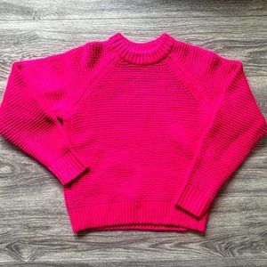 Lou & Grey Neon Pink Crew Neck Sweater